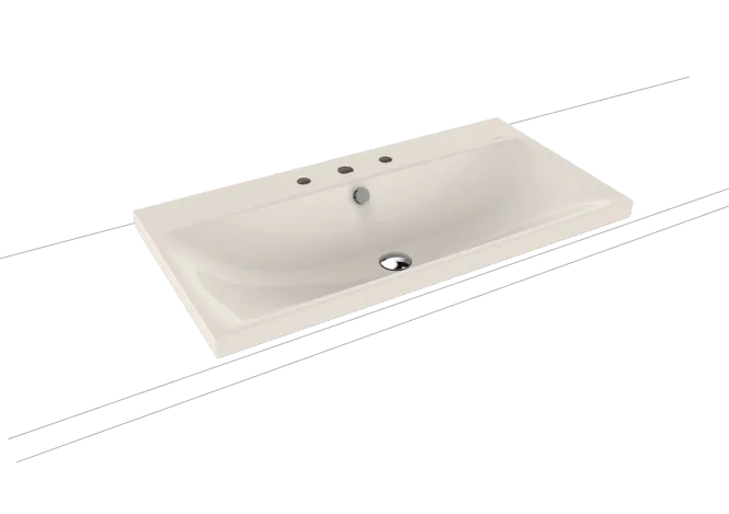 Hovedbilde Kaldewei SILENIO Toppmontert Servant Mod 3041 90x46 cm, Pergamon, 3 ...