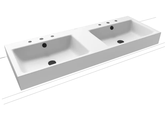 Hovedbilde Kaldewei PURO Mod 3171 Dobbel Toppmontert Servant, 130x46 cm, Alpine ...