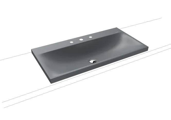 Hovedbilde Kaldewei SILENIO Toppmontert Servant Mod 3041 90x46 cm, Cool Grey 70, ...
