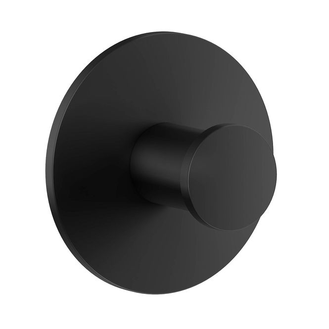 Hovedbilde Smedbo DOT Enkel krok, Selvklebende, Diam 45 mm, Matt Sort