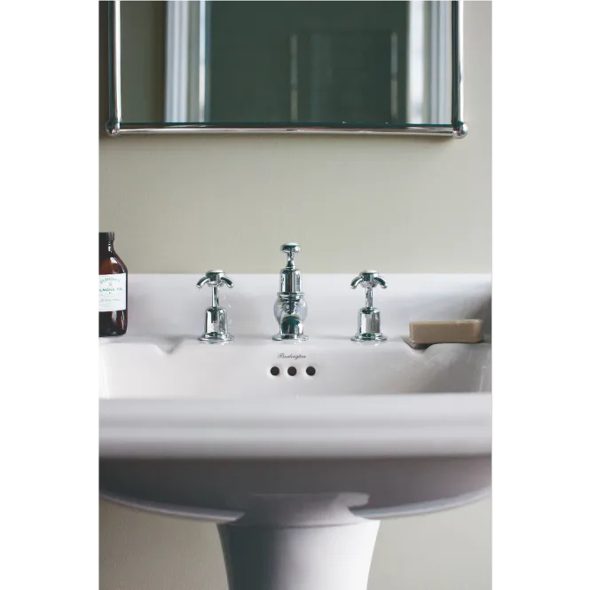 Hovedbilde Burlington Classic servant 65x57.5 cm inkl.søyle i hvit