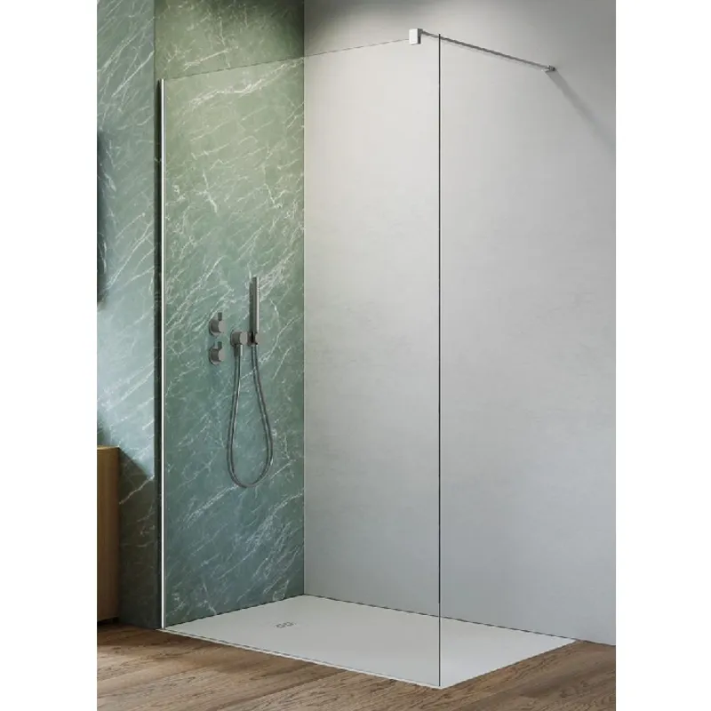 OUTLET:  Strømberg Walk-In 205 Dusjvegg 90 cm Krom/Klart glass