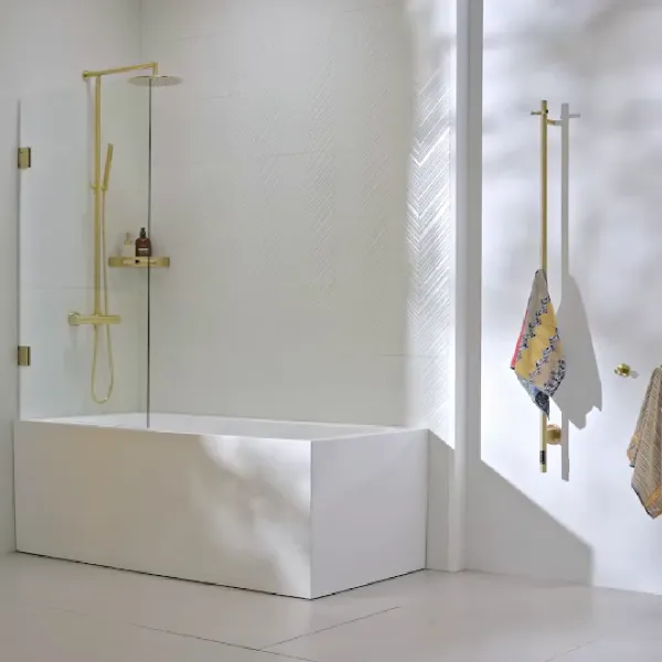 Hovedbilde Scala Bad Silvano Badekarvegg 80x145 cm - Klart glass