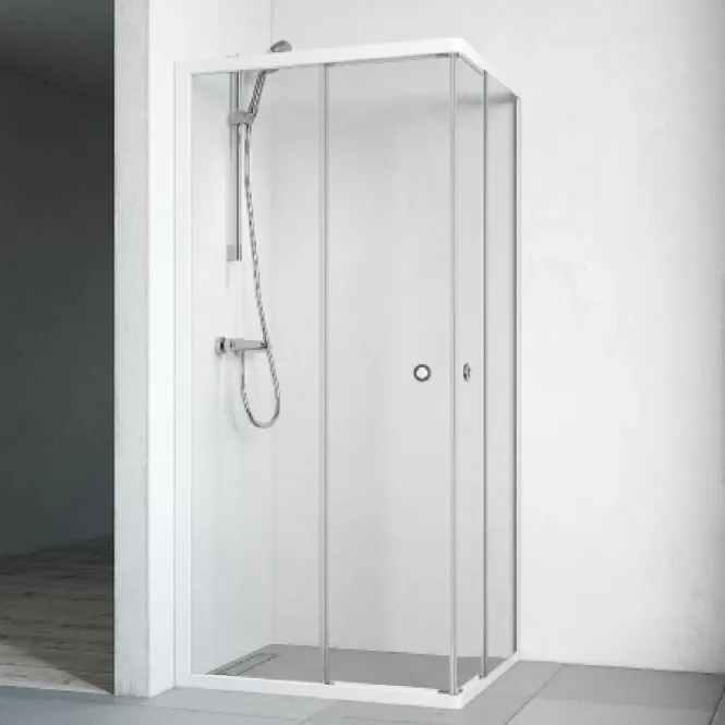 Hovedbilde Macro Flow Rett dusjhjørne med skyvedører