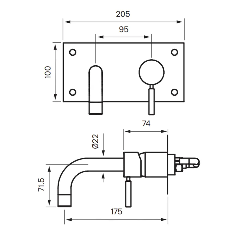 Tapwell BOX006 Innebygd Servantbatteri