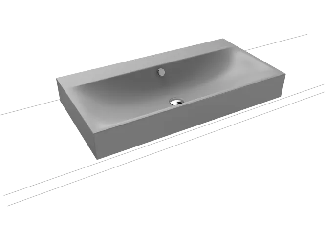 Hovedbilde Kaldewei SILENIO Toppmontert Servant Mod 3043 90x46 cm, Black Matt ...