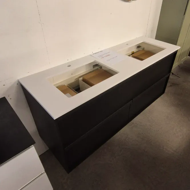 Hovedbilde OUTLET: Haven H2/140 Baderomsmøbel Dark Wood - Utstilling