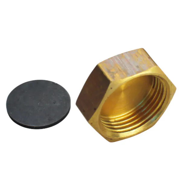 Hovedbilde Heidenreich Messing Kappe med gummipakning