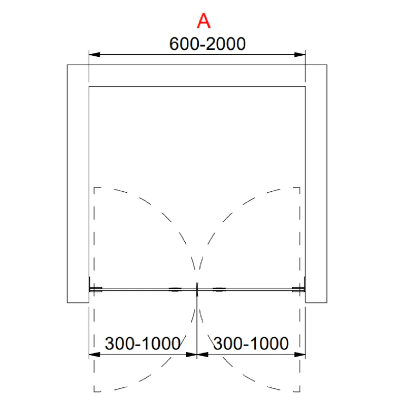 INR ARC 3 Original Dører for Dusjnisje 60-200 cm