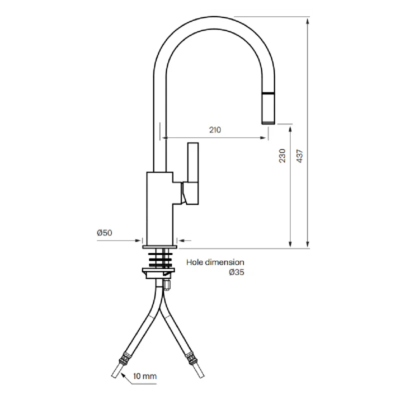 Tapwell ARM375 Kjøkkenbatteri