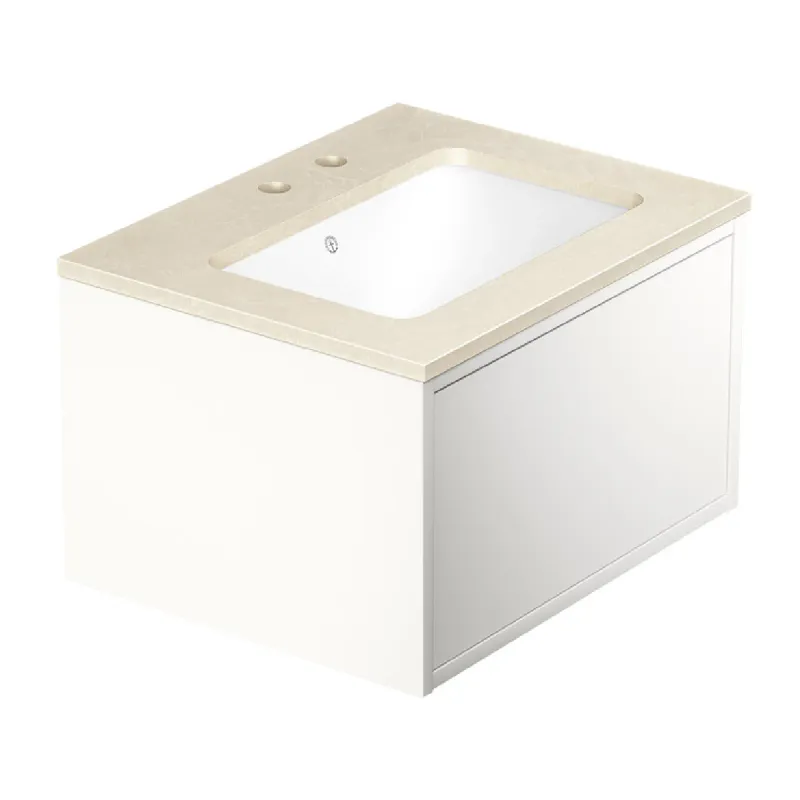 Gustavsberg Ducentic Servantskap 60 cm med Beige Royal Benkeplate og Underlimt Servant