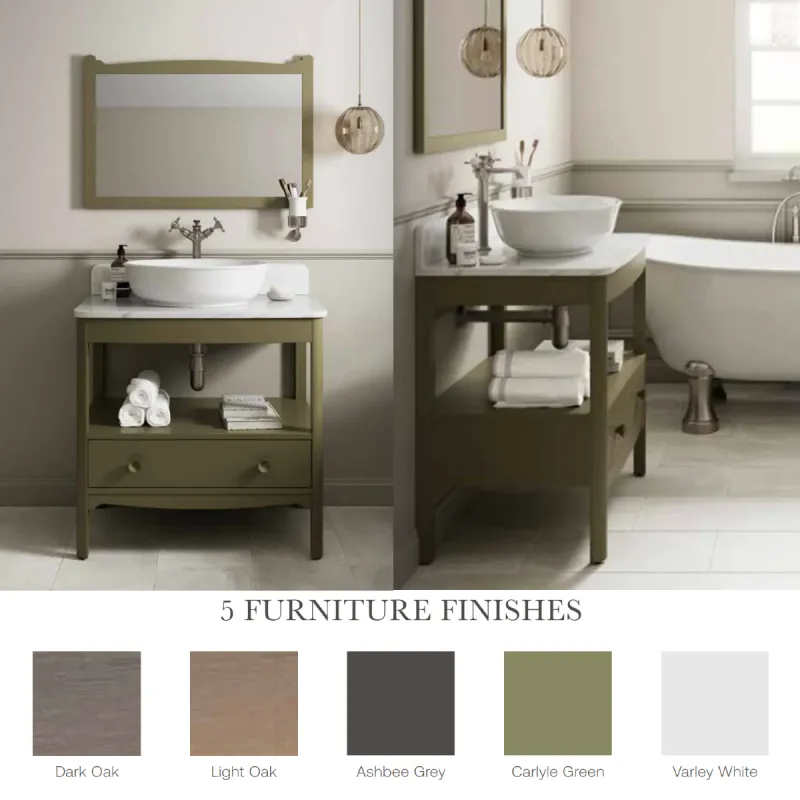 Burlington Guild Servantskap 52 cm med Carrara Benkeplate