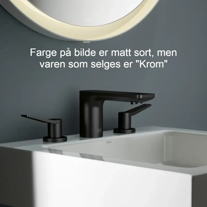 OUTLET: Dornbracht LISSÉ 3-hulls Servantbatteri – Krom