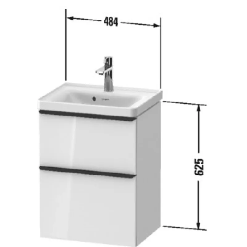 Duravit D-Neo 48.4 cm servantskap - uten servant