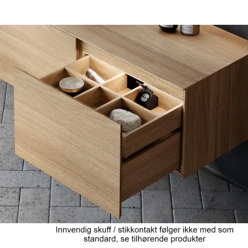 Copenhagen Bath Bergen 200 cm servantskap - to skuffer