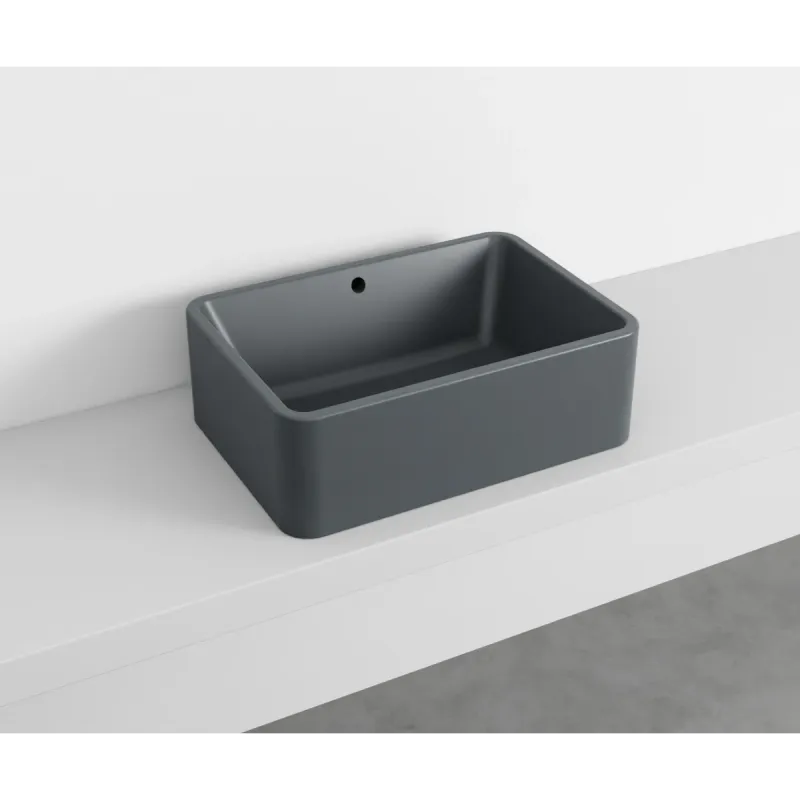 Cielo Shui Comfort rektangulær servant 60x42 cm toppmontering