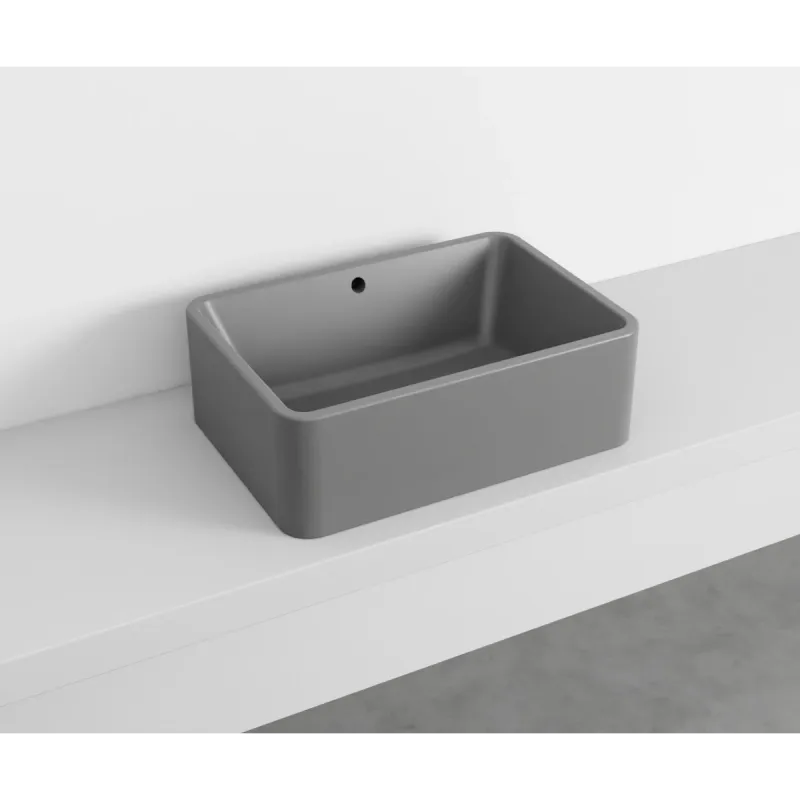 Cielo Shui Comfort rektangulær servant 60x42 cm toppmontering