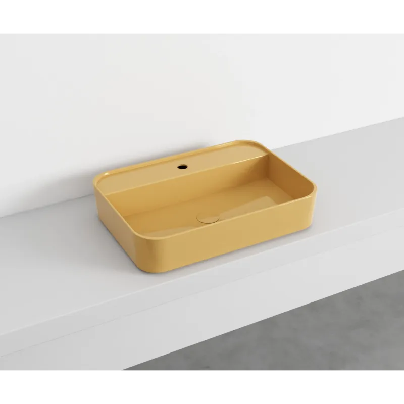 Cielo Shui Comfort rektangulær servant 60x43 cm vegg/topp