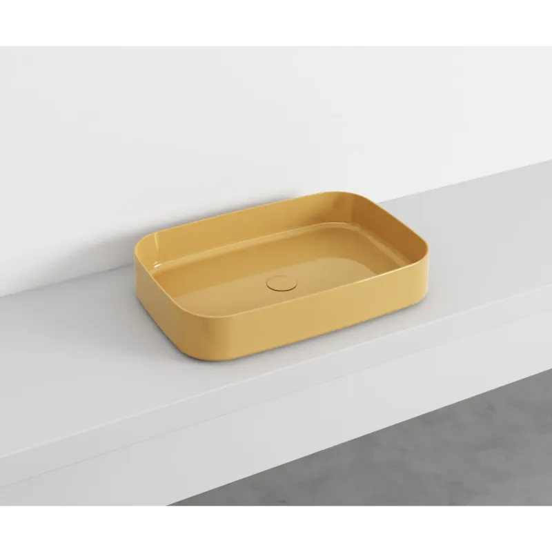 Cielo Shui Comfort rektangulær servant 60x40 cm toppmontering
