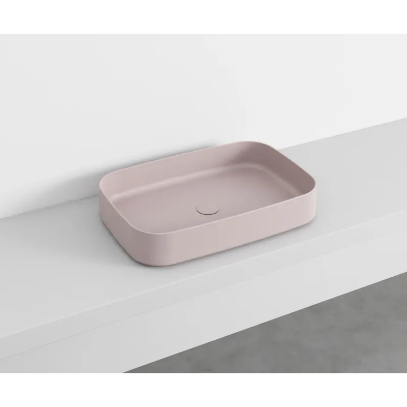 Cielo Shui Comfort rektangulær servant 60x40 cm toppmontering