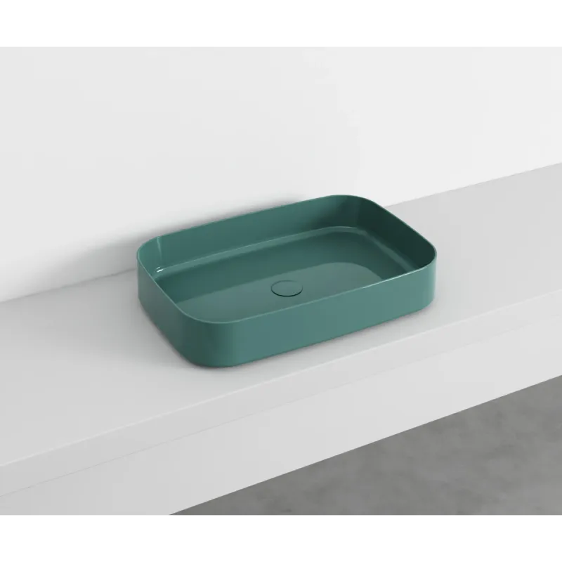 Cielo Shui Comfort rektangulær servant 60x40 cm toppmontering