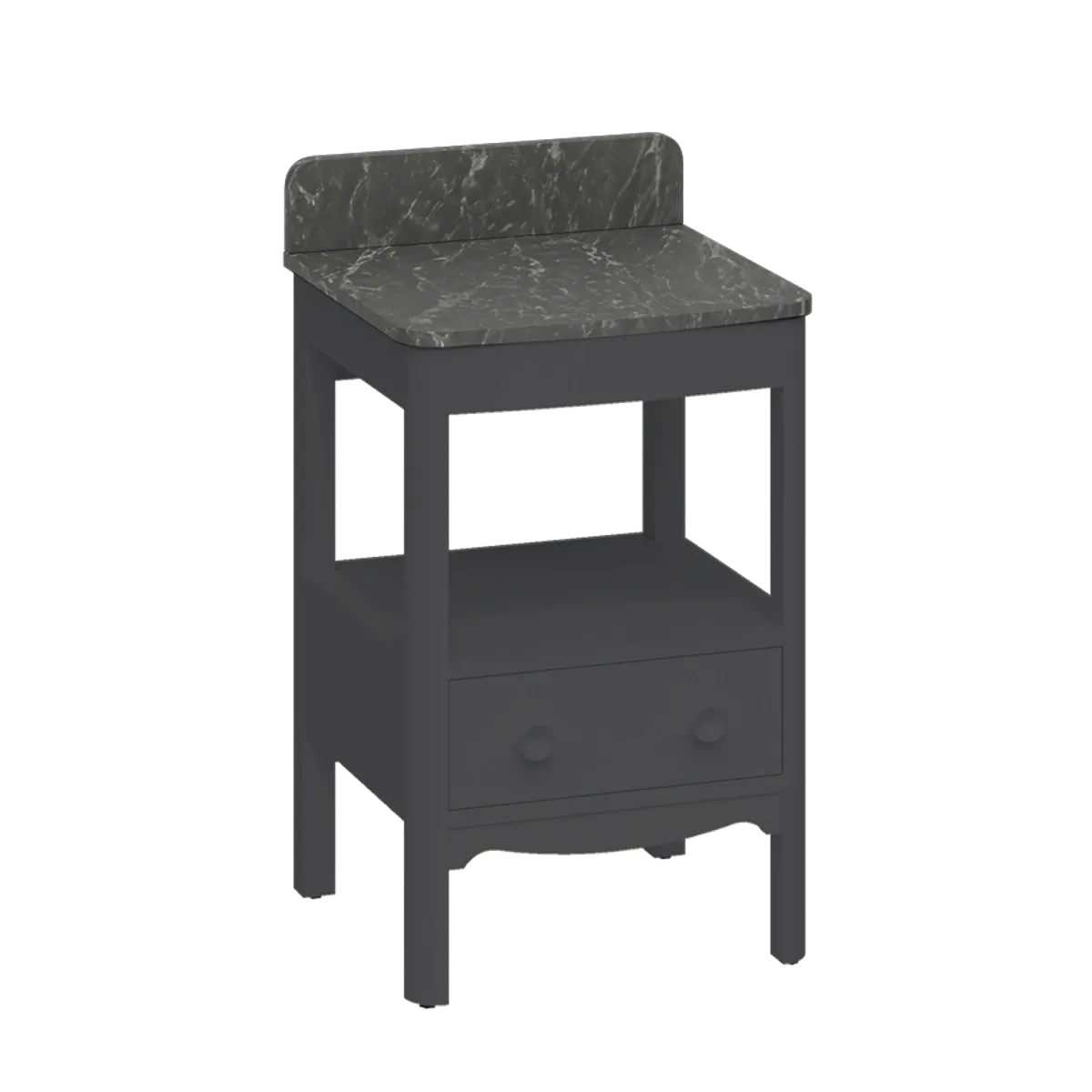 Burlington Guild Servantskap 52 cm med Marquina Benkeplate