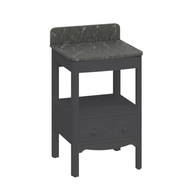 Burlington Guild Servantskap 52 cm med Marquina Benkeplate