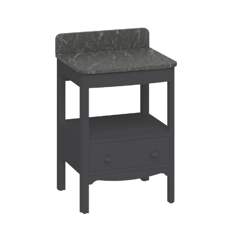 Burlington Guild Servantskap 58 cm med Marquina Benkeplate