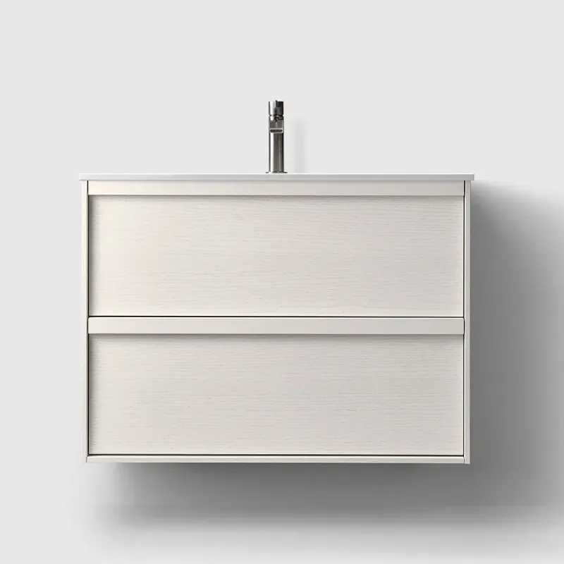 Haven H2 Servantskap 80 cm med White Solid Integrert Servant