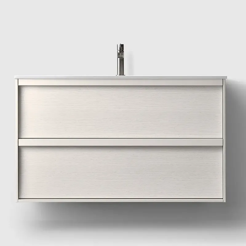 Haven H2 Servantskap 100 cm med White Solid Integrert Servant