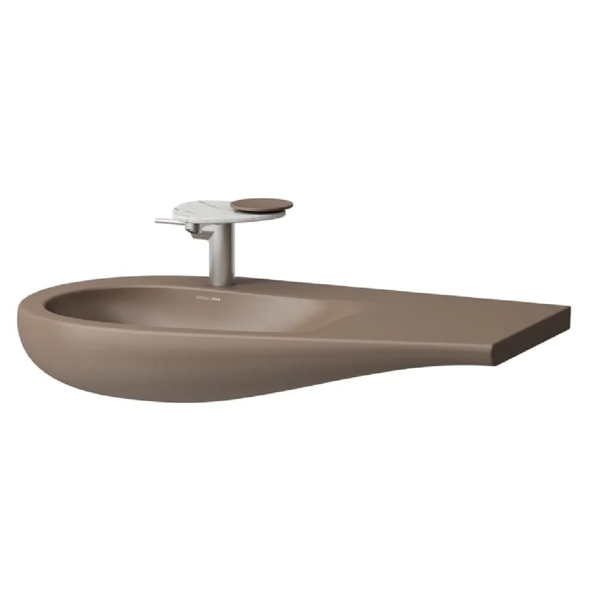 Laufen ILBAGNOALESSI Vegghengt Servant 90x50 cm med hylle til høyre