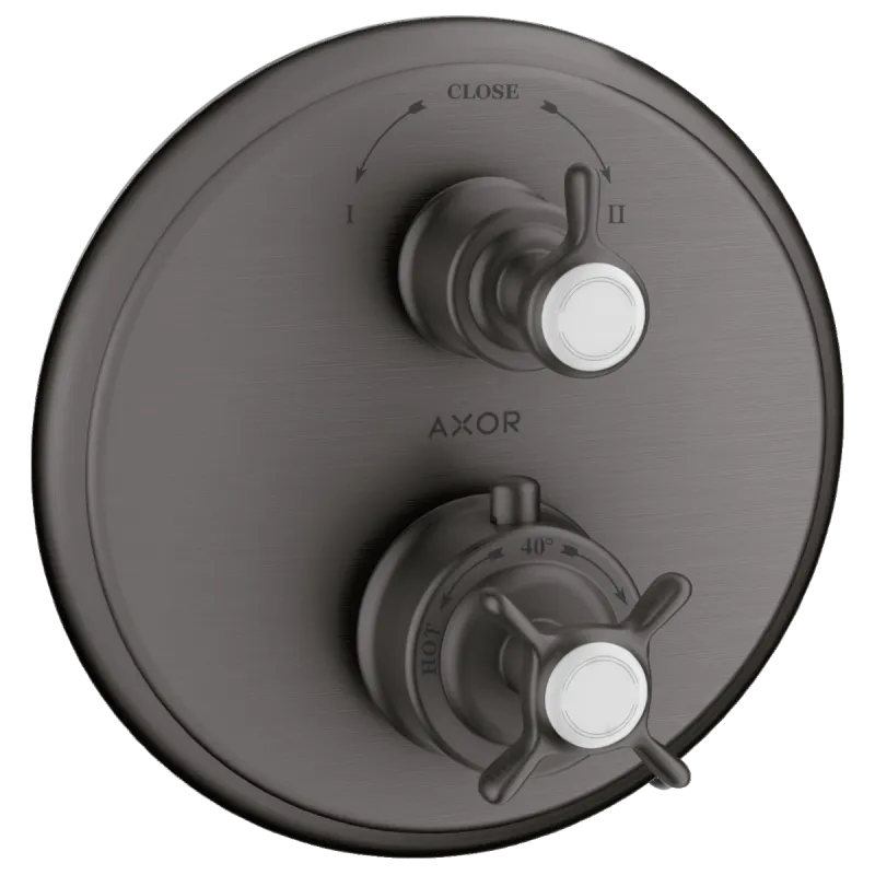 Axor Montreux Innebygd Termostatmodul med kryssgrep og avsperring/vender - 2 uttak