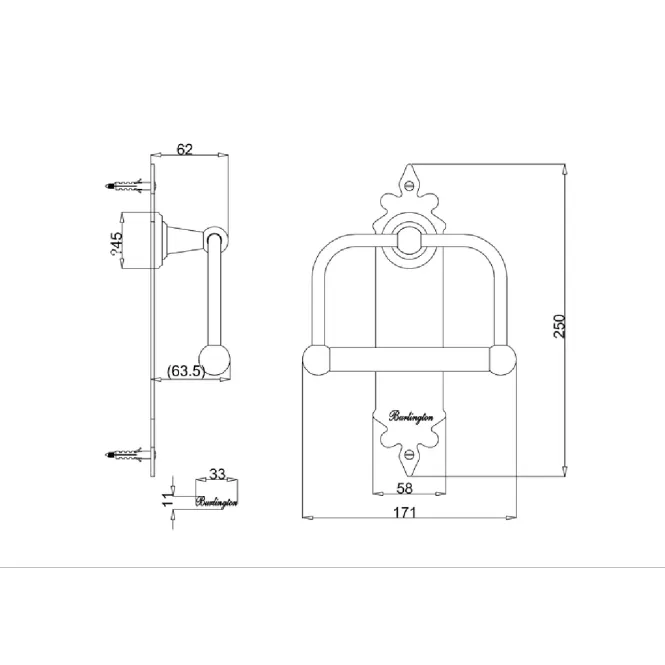 Hovedbilde Burlington toalettpapirholder