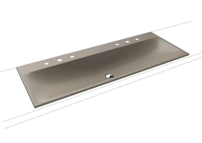 Hovedbilde Kaldewei SILENIO Nedfelt Servant Mod 3039 120x46 cm, Warm Grey 60, 2 ...