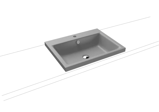 Hovedbilde Kaldewei PURO Mod 3154 Toppmontert Servant, 60x46 cm, Cool Grey 30, 1 ...