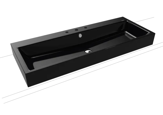 Hovedbilde Kaldewei PURO Mod 3168 Toppmontert Servant, 120x46 cm, Black, 3 ...