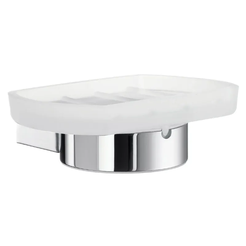 Smedbo Air såpekopp med holder - frostet glass