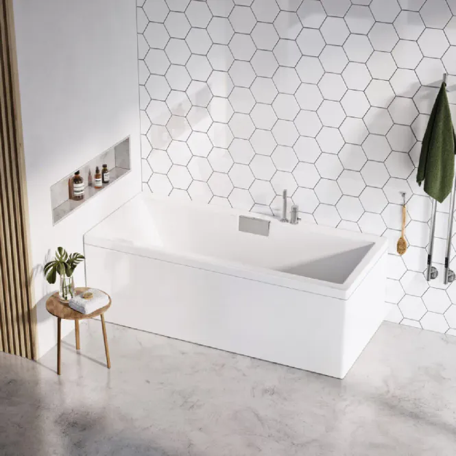 Hovedbilde Strømberg Celsius badekar 170x70/75 cm innebygd/nisje/hjørne