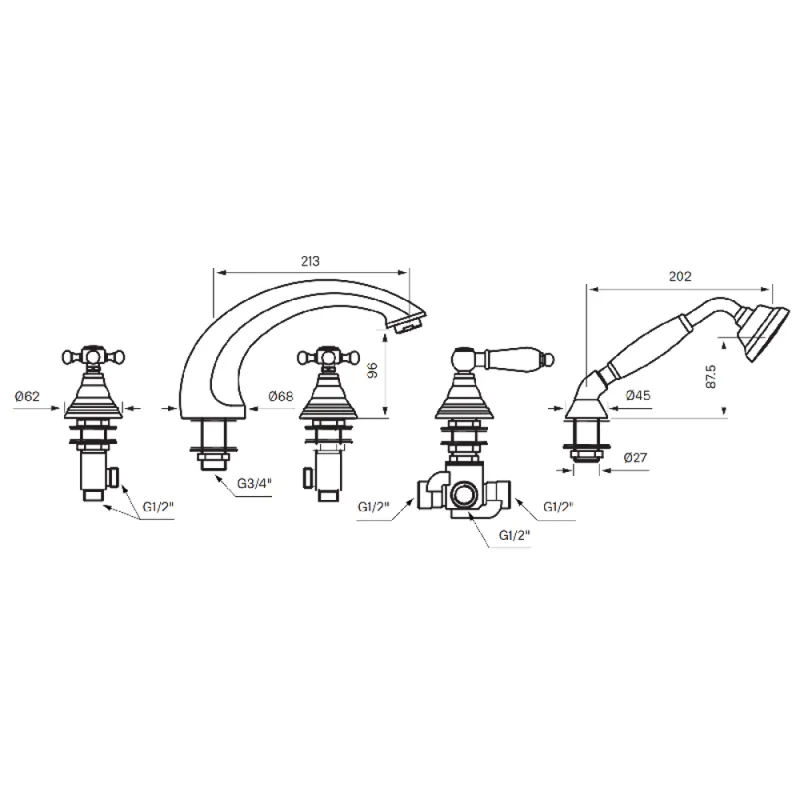 Tapwell FBLV040 badekarbatteri