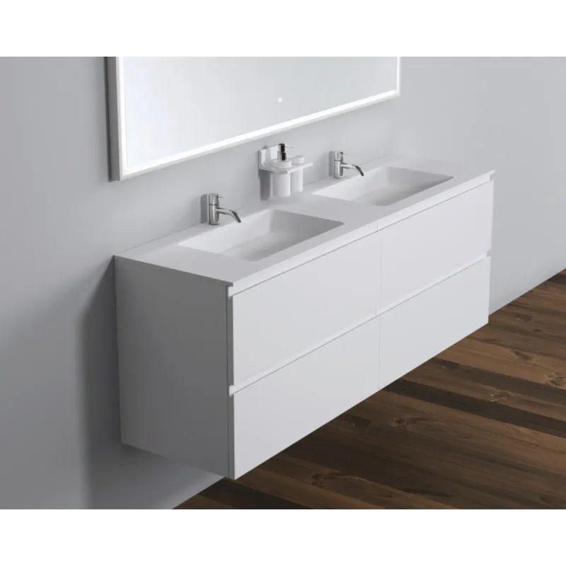 Copenhagen Bath Malmö 160 cm servantskap - med dobbel servant
